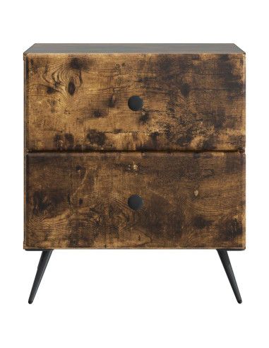 Armadio da Notte con cassetto Rovere Fumo 43 x 34,5 x 47,5 cm