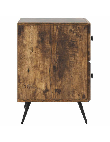 Armadio da Notte con cassetto Rovere Fumo 43 x 34,5 x 47,5 cm