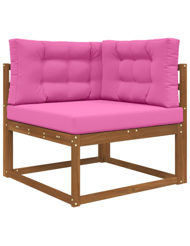 Cuscino per divano da esterno 3 pcs Rosa Poliestere