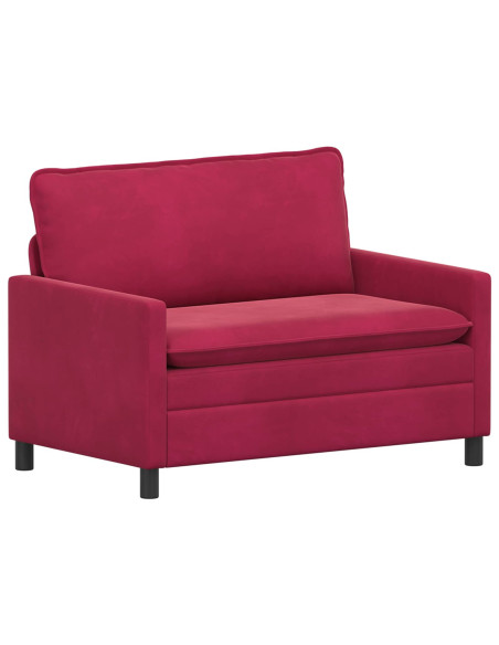 Set di divani 2 pcs Rosso Vino Velluto