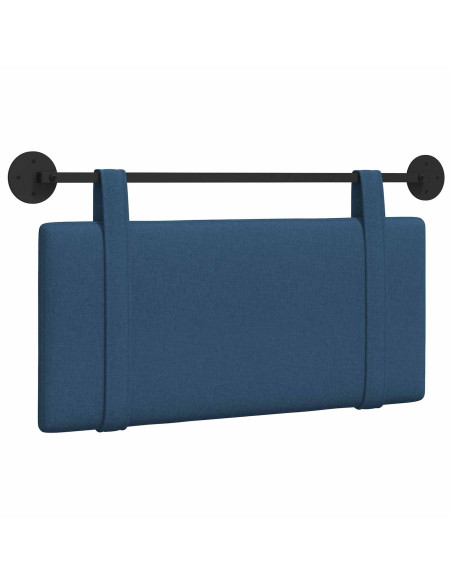 Testata appesa Montaggio a parete Blu 90 x 55 x 5 cm Tessuto