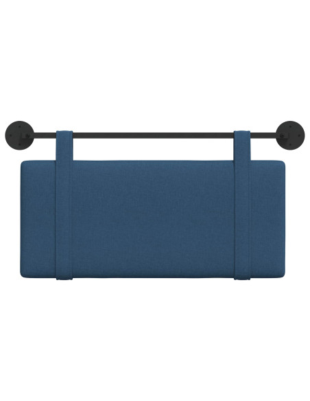 Testata appesa Montaggio a parete Blu 90 x 55 x 5 cm Tessuto
