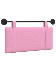 Testata appesa Montaggio a parete Rosa 90 x 55 x 5 cm Tessuto 2