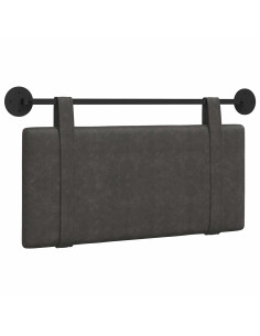 Testata appesa Montaggio a parete Nero 90 x 55 x 5 cm PU Antico 2