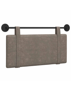 Testata appesa Tinta unita Grigio 90 x 55 x 5 cm PU Antico 2