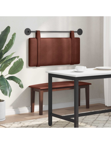 Testata appesa Marrone Lucido 90 x 55 x 5 cm PU Antico