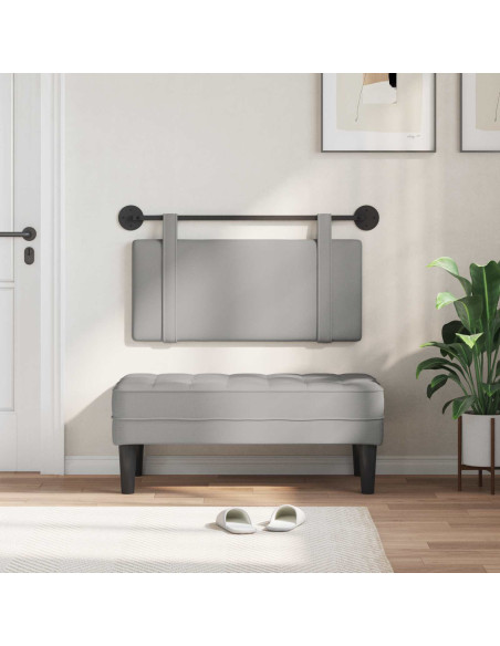 Testata appesa Grigio Nuvola 100 x 55 x 5 cm Tessuto