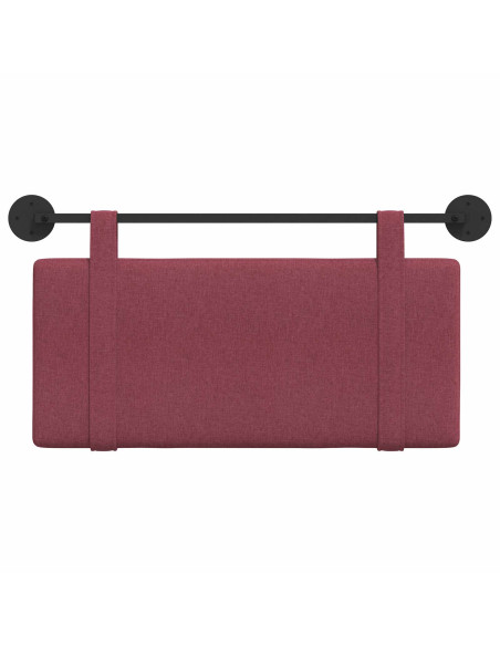 Testata appesa Tinta unita Rosso Vino 100 x 55 x 5 cm Tessuto