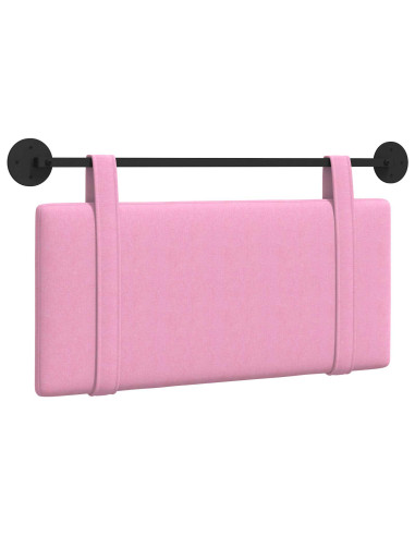 Testata appesa Montaggio a parete Rosa 100 x 55 x 5 cm Tessuto