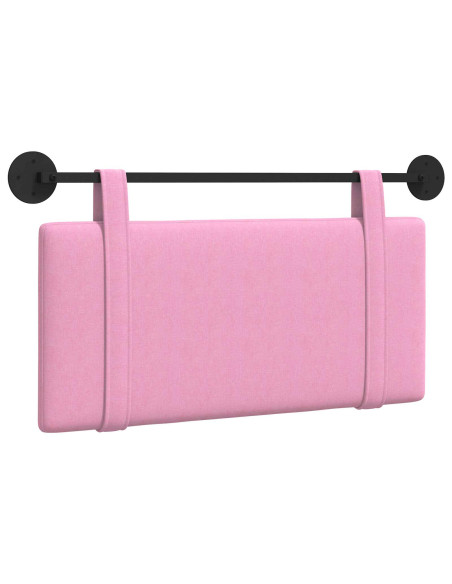 Testata appesa Montaggio a parete Rosa 100 x 55 x 5 cm Tessuto