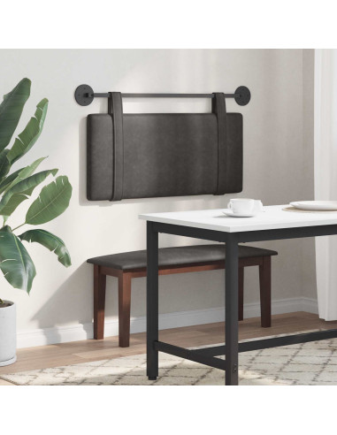 Testata appesa Tinta unita Nero 100 x 55 x 5 cm PU Antico