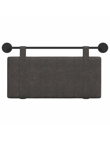 Testata appesa Tinta unita Nero 100 x 55 x 5 cm PU Antico