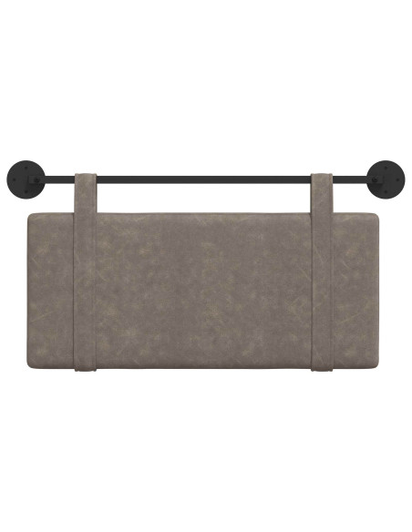 Testata appesa Tinta unita Grigio 100 x 55 x 5 cm PU Antico