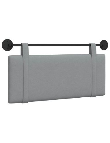 Testata appesa Grigio chiaro 110 x 55 x 5 cm Tessuto
