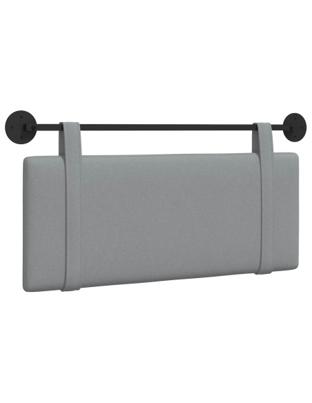 Testata appesa Grigio chiaro 110 x 55 x 5 cm Tessuto