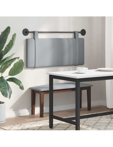 Testata appesa Grigio chiaro 110 x 55 x 5 cm Tessuto