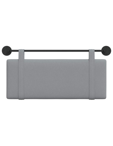 Testata appesa Grigio chiaro 110 x 55 x 5 cm Tessuto