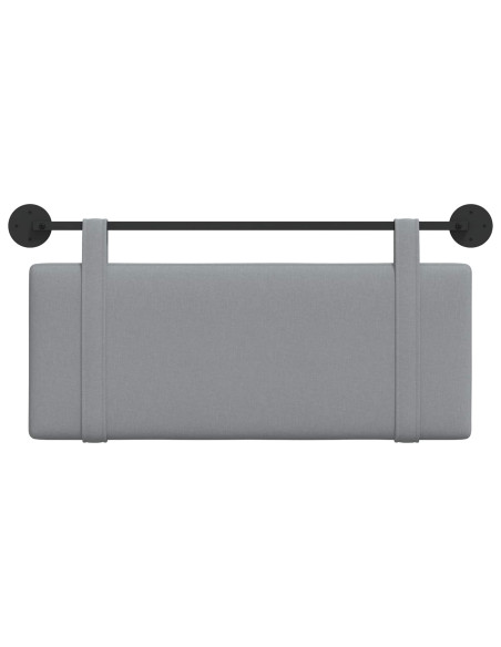 Testata appesa Grigio chiaro 110 x 55 x 5 cm Tessuto