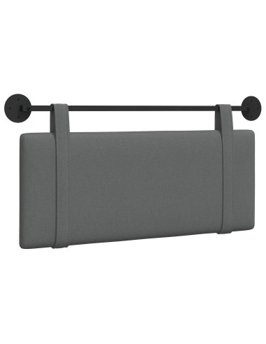 Testata appesa Tinta unita Grigio scuro 110 x 55 x 5 cm Tessuto