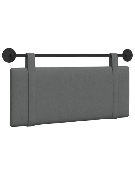 Testata appesa Tinta unita Grigio scuro 110 x 55 x 5 cm Tessuto
