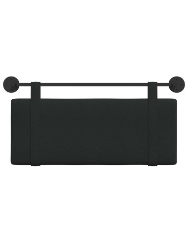 Testata appesa Montaggio a parete Nero 110 x 55 x 5 cm Tessuto