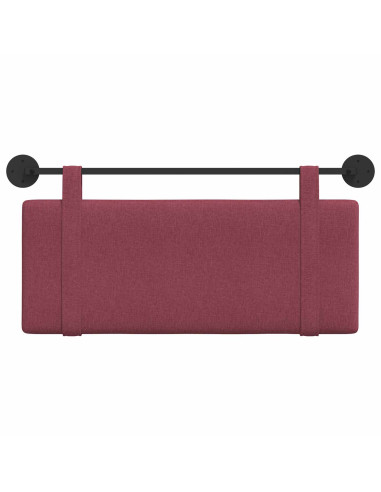 Testata appesa Tinta unita Rosso Vino 110 x 55 x 5 cm Tessuto