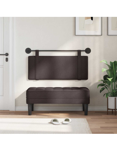 Testata appesa Marrone Scuro 110 x 55 x 5 cm Tessuto
