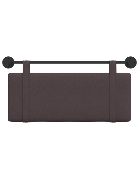 Testata appesa Marrone Scuro 110 x 55 x 5 cm Tessuto