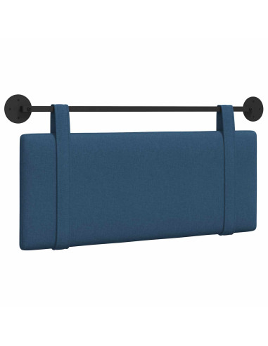 Testata appesa Montaggio a parete Blu 110 x 55 x 5 cm Tessuto