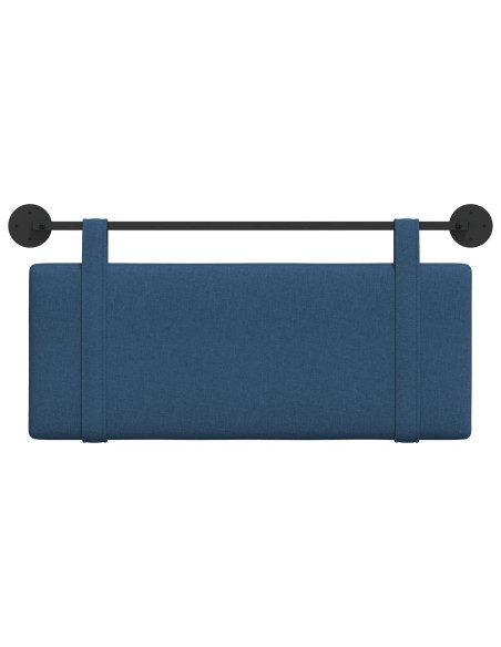 Testata appesa Montaggio a parete Blu 110 x 55 x 5 cm Tessuto
