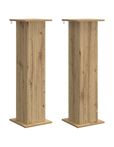 Supporto per piante 2 pcs Rovere Artigianale