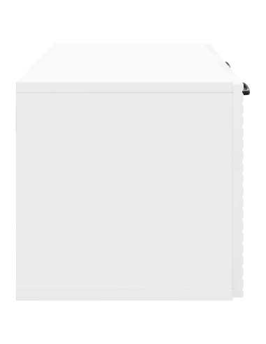 Mobile Porta TV da Muro Bianco Lucido 59,5 x 31 x 30 cm