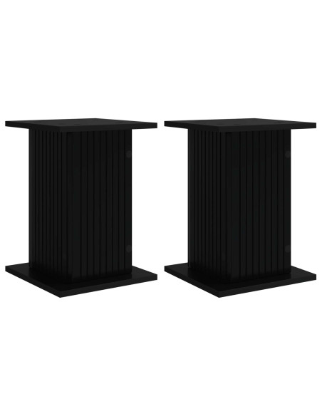Supporto per piante 2 pcs Nero 30,5 x 30 x 43 cm