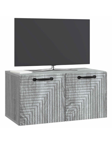 Mobile Porta TV da Muro Grigio Sonoma 59,5 x 31 x 30 cm
