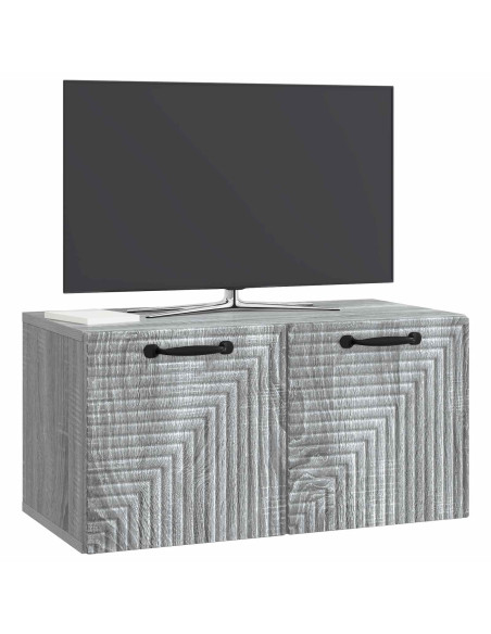 Mobile Porta TV da Muro Grigio Sonoma 59,5 x 31 x 30 cm