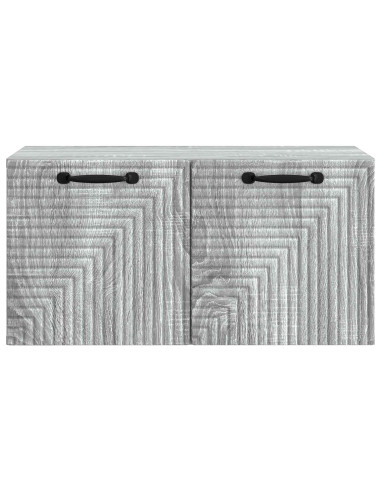 Mobile Porta TV da Muro Grigio Sonoma 59,5 x 31 x 30 cm