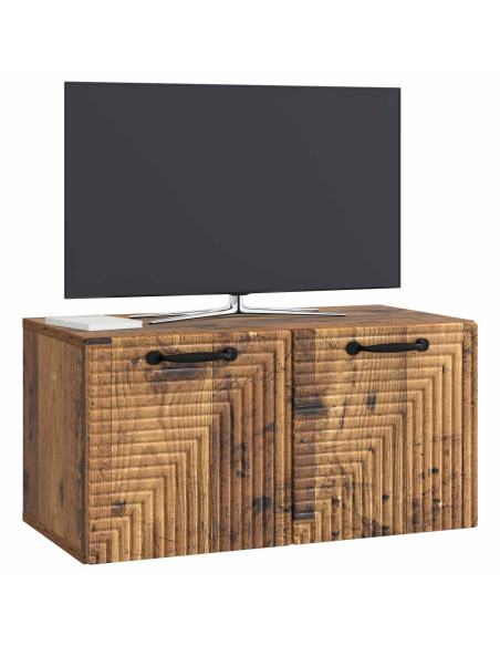 Mobile Porta TV da Muro Legno antico 59,5 x 31 x 30 cm