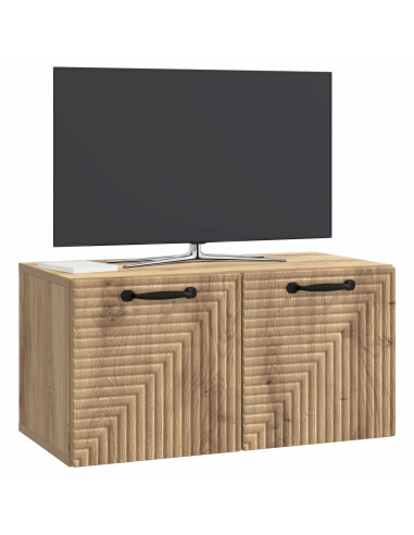 Mobile Porta TV da Muro Rovere Artigianale 59,5 x 31 x 30 cm