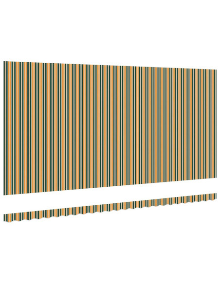 Telo di ricambio per tenda da sole Verde e giallo 580 x 345 cm