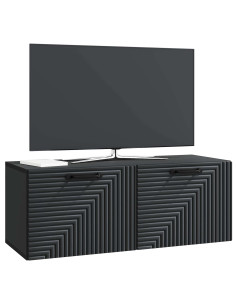 Mobile Porta TV da Muro Nero 78,5 x 31 x 30 cm 2