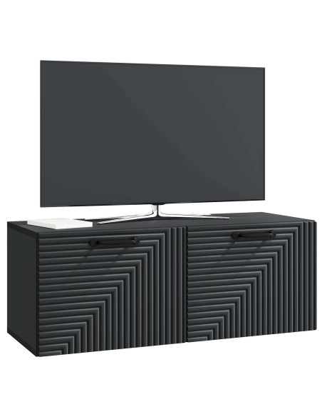 Mobile Porta TV da Muro Nero 78,5 x 31 x 30 cm