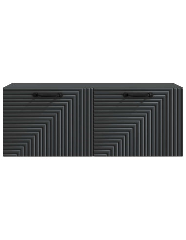 Mobile Porta TV da Muro Nero 78,5 x 31 x 30 cm