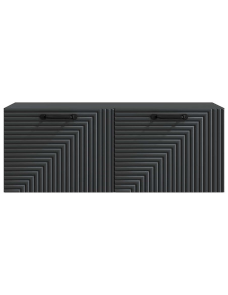 Mobile Porta TV da Muro Nero 78,5 x 31 x 30 cm