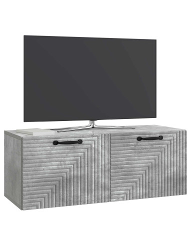 Mobile Porta TV da Muro Grigio Cemento 78,5 x 31 x 30 cm