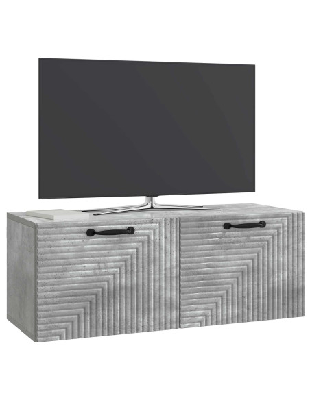 Mobile Porta TV da Muro Grigio Cemento 78,5 x 31 x 30 cm