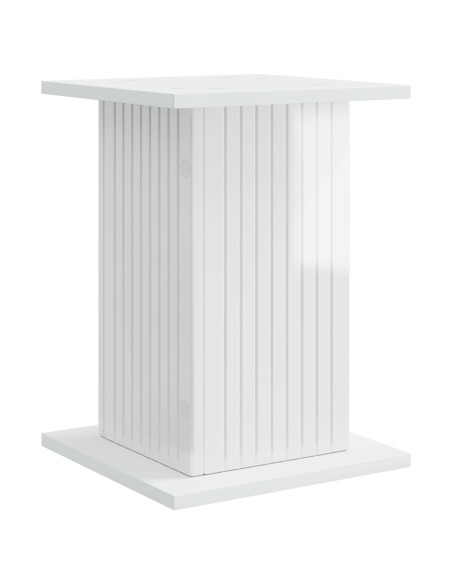Supporto per piante 2 pcs Bianco Lucido 30,5 x 30 x 43 cm