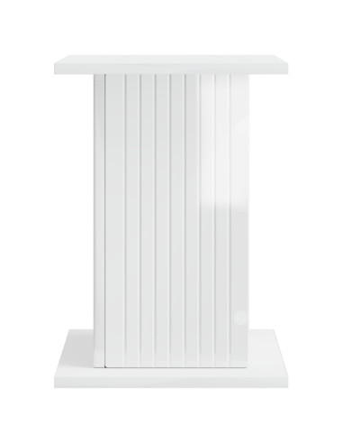Supporto per piante 2 pcs Bianco Lucido 30,5 x 30 x 43 cm
