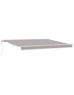 Tenda Retrattile Grigio chiaro 400 × 350 cm Tessuto 2