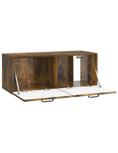 Mobile Porta TV da Muro Rovere Fumo 78,5 x 31 x 30 cm