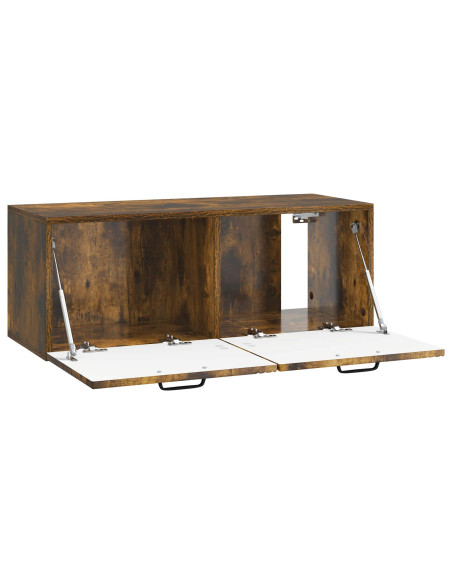 Mobile Porta TV da Muro Rovere Fumo 78,5 x 31 x 30 cm